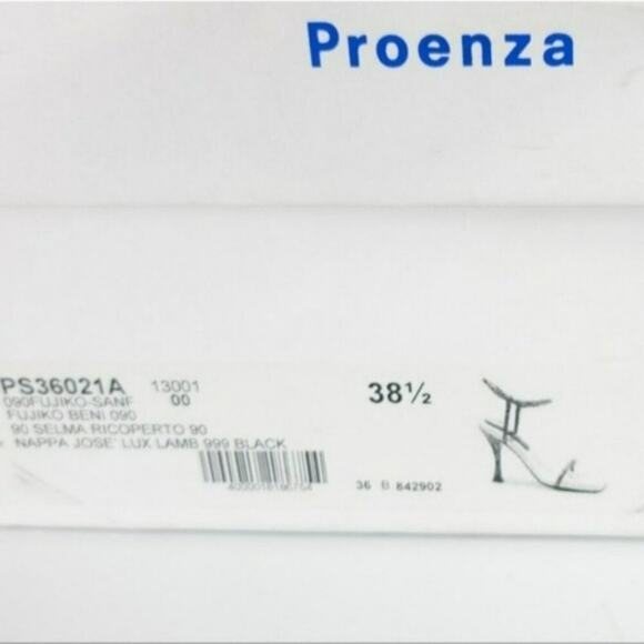 Proenza Schouler Square Toe High Heel Sandals Black 38.5 - Picture 9 of 9
